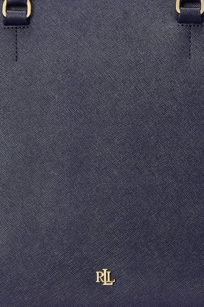 Δερμάτινη τσάντα Lauren Ralph Lauren 431898556 σκούρο μπλε