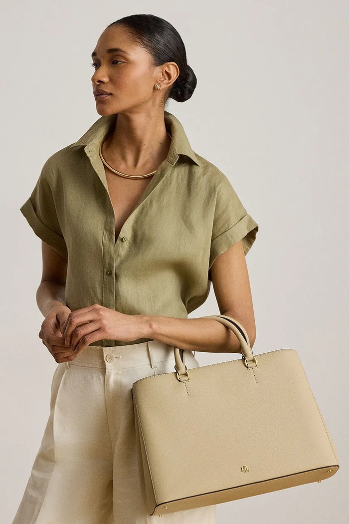 Kožená kabelka Lauren Ralph Lauren 431898556