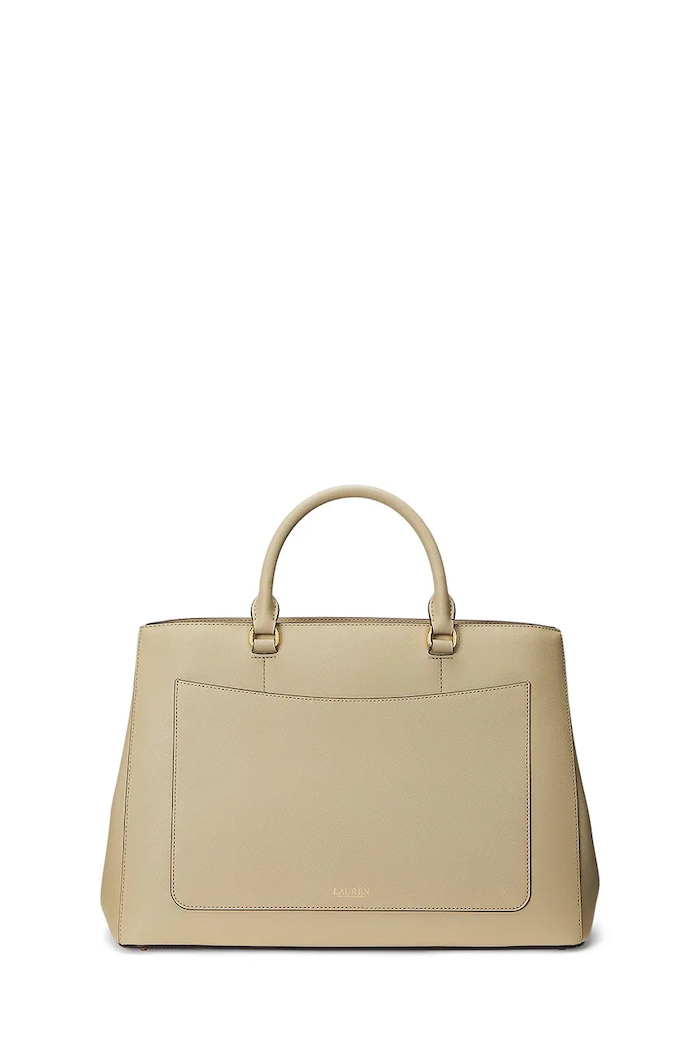 Kožená kabelka Lauren Ralph Lauren 431898556 béžová SS26