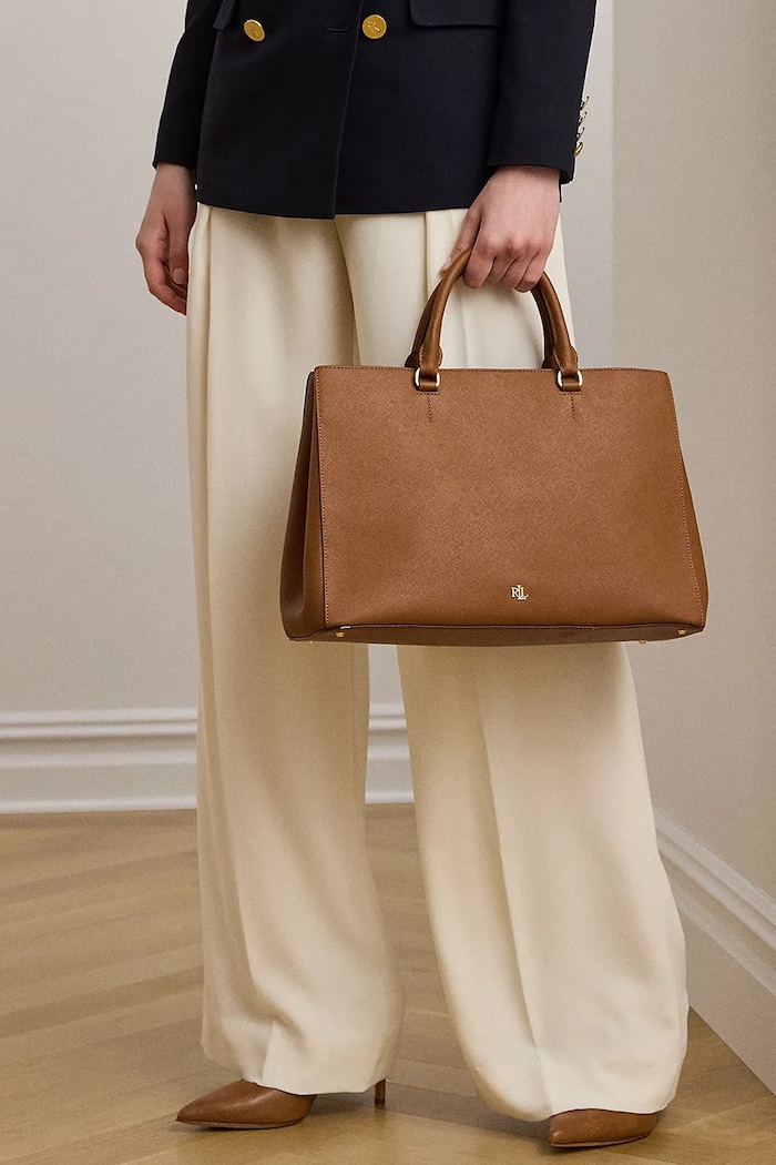 Kožená kabelka Lauren Ralph Lauren 431898556