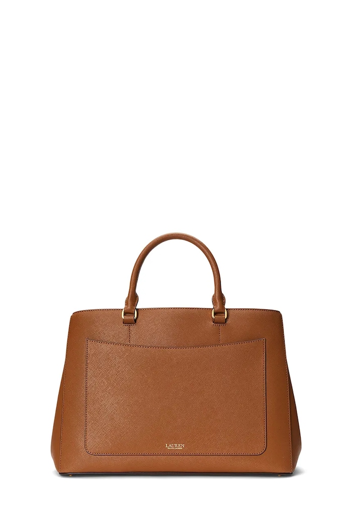 Kožená kabelka Lauren Ralph Lauren 431898556 hnedá SS26