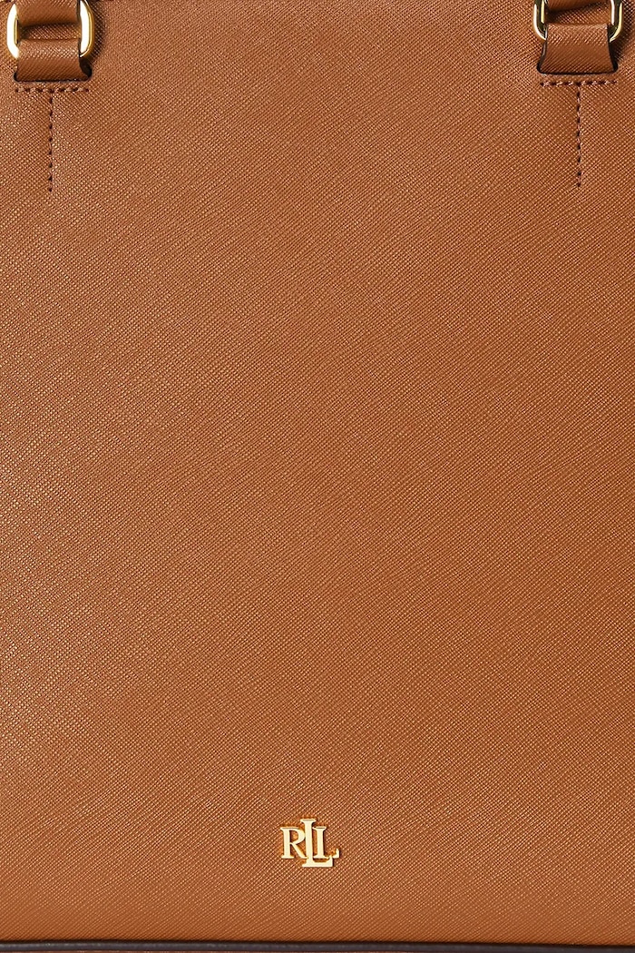 Kožená kabelka Lauren Ralph Lauren 431898556 hnedá