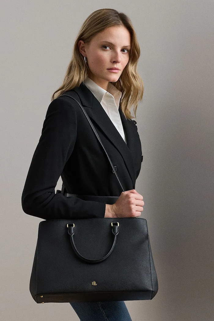 Kožená kabelka Lauren Ralph Lauren 431898556
