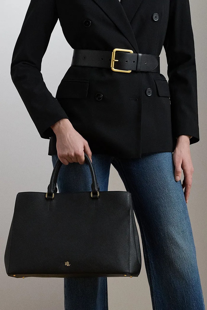 Kožená kabelka Lauren Ralph Lauren 431898556
