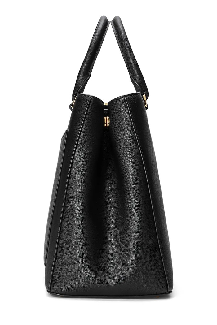 Kožená kabelka Lauren Ralph Lauren černá 431898556