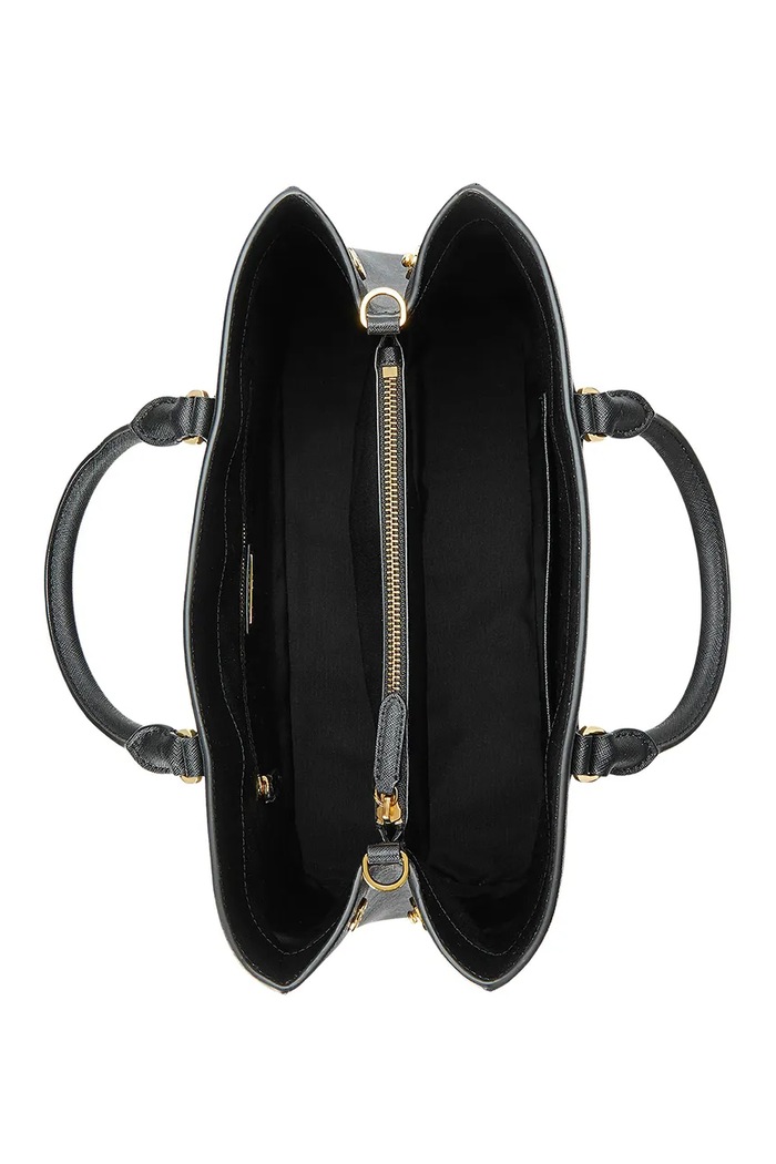 Kožená kabelka Lauren Ralph Lauren 431898556 černá