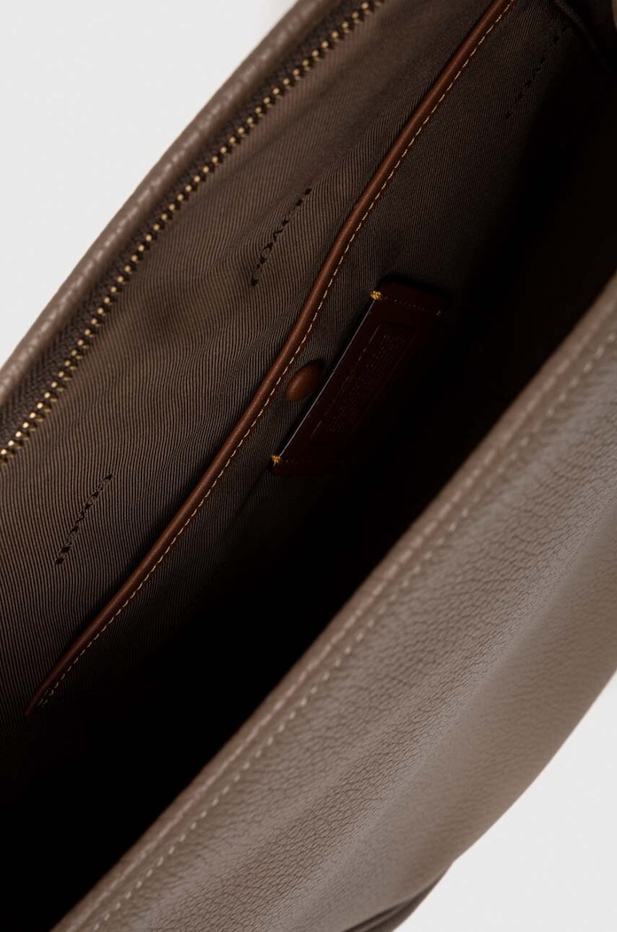 Coach torebka skórzana Cary Shoulder CC435 brązowy