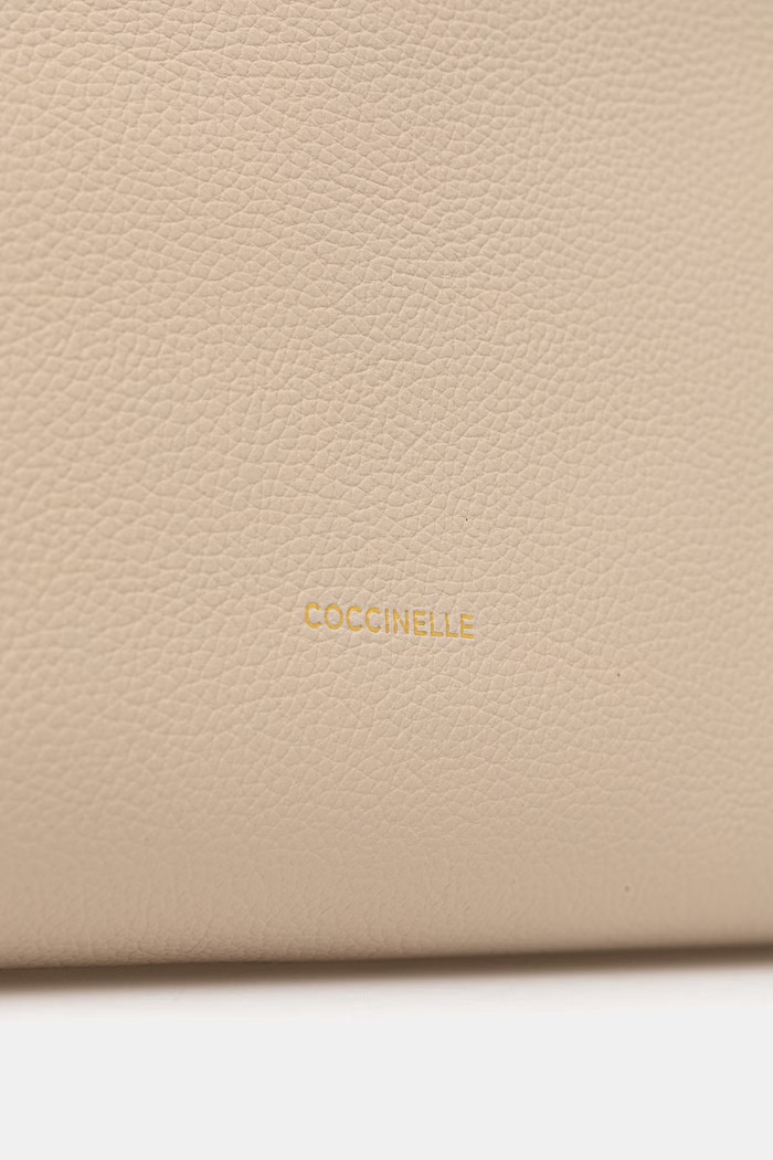 Coccinelle poșetă de piele bej E1.M50.19.02.01