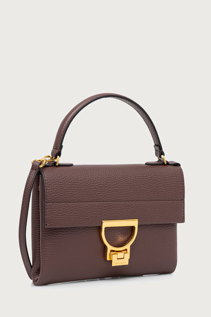 Coccinelle Torebka crossbody damska skórzana E1.MD5.19.03.01 bordowy SS26
