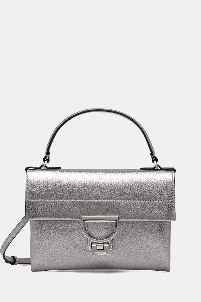 Coccinelle Geantă crossbody pentru femei din piele argintiu E1.MD5.19.03.01