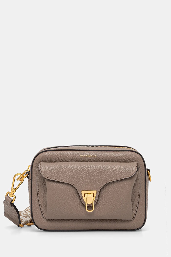 Coccinelle crossbody kabelka dámská kožená přírodní kůže hnědá E1.NOF.15.02.01
