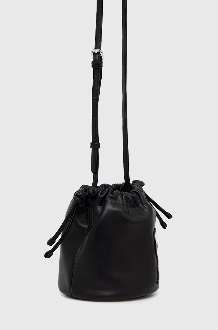 Kožna torba Karl Lagerfeld 230W3043 crna AA00