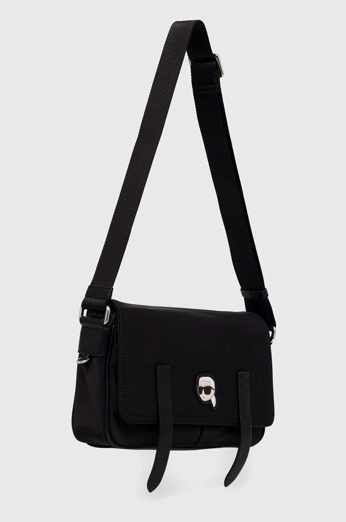 Τσάντα Karl LagerfeldK/IKONIK 2.0 NYLON BAGUETTE 230W3047 μαύρο AA00