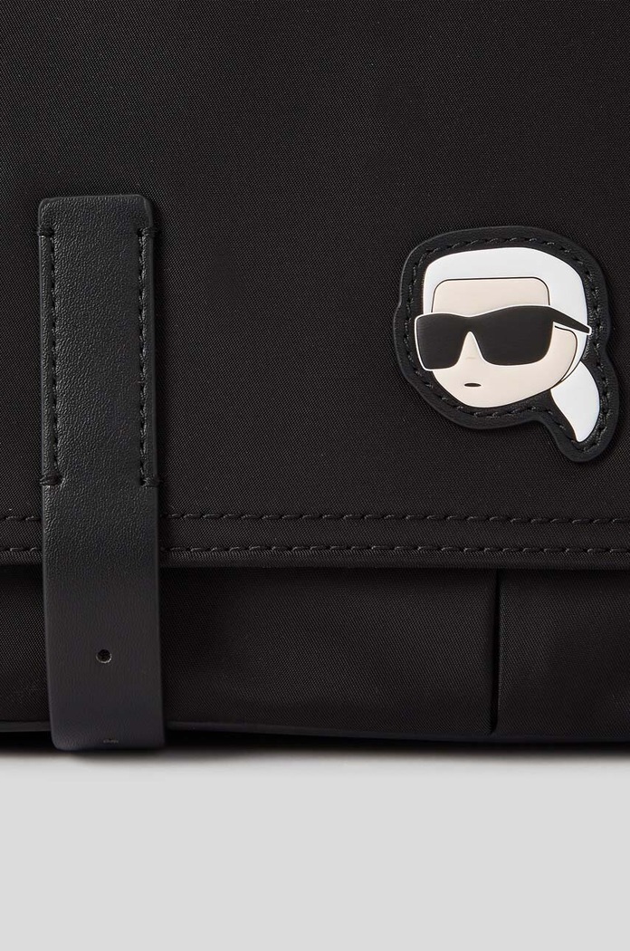 Τσάντα Karl LagerfeldK/IKONIK 2.0 NYLON BAGUETTE 230W3047 μαύρο