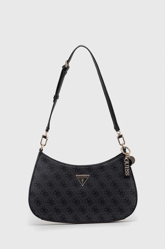 Τσάντα Guess απομίμηση λείου δέρματος γκρί HWBG78.79180