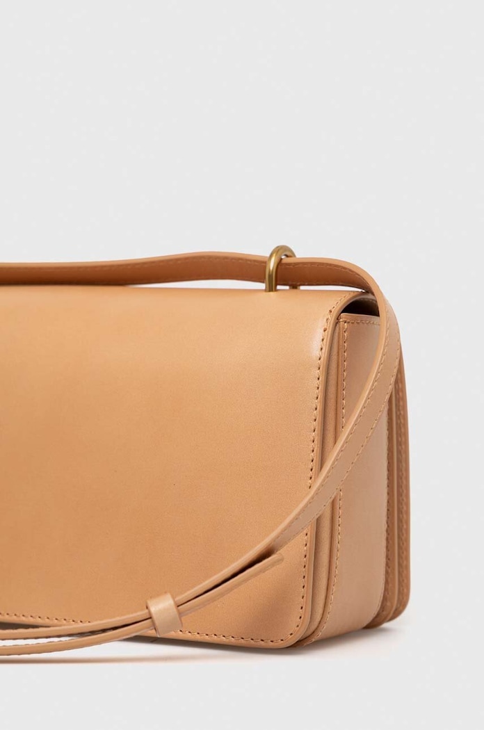 Accesorii By Malene Birger poseta de piele Q71343007Z bej