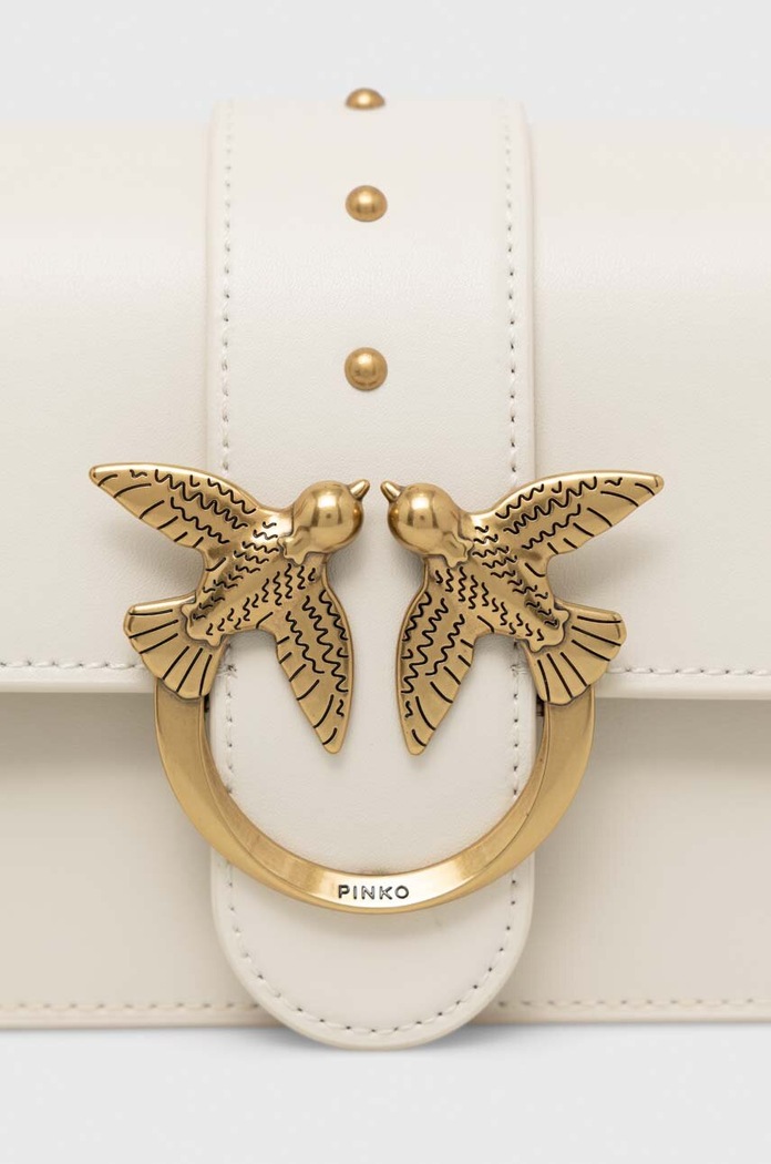 Accesorii Pinko poseta de piele 100058.A0F1 alb