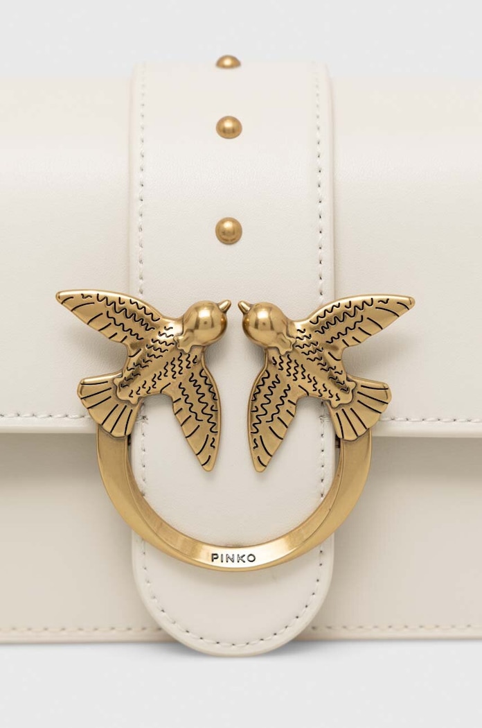 Accesorii Pinko poseta de piele 100058.A0F1 alb