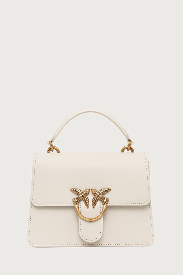 Pinko Crossbody kabelka dámska kožená béžová 100071.A0F1