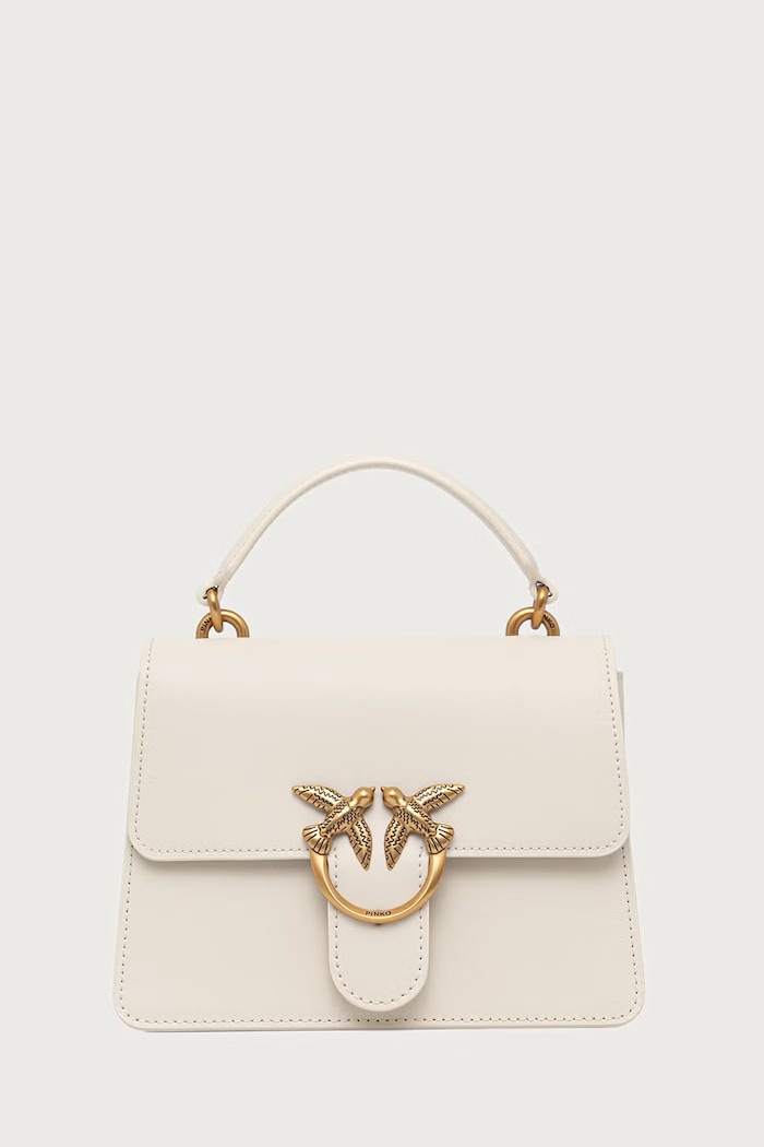 Pinko Crossbody kabelka dámska kožená béžová 100071.A0F1