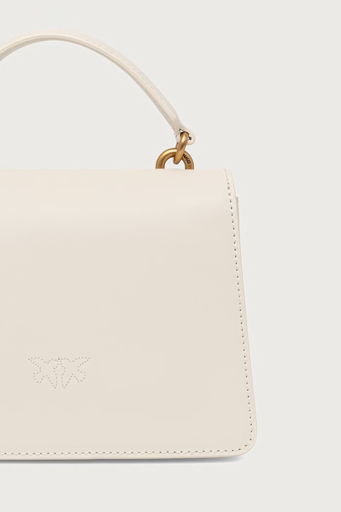 Doplnky Pinko Crossbody kabelka dámska kožená 100071.A0F1 béžová
