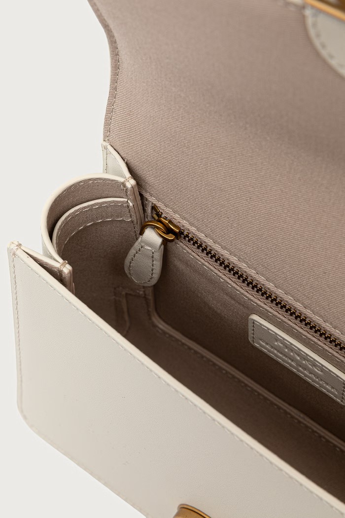 Crossbody kabelka dámska kožená Pinko béžová 100071.A0F1