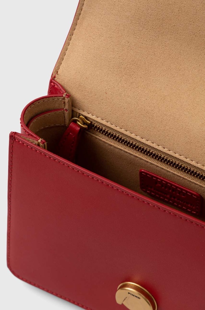 Pinko crossbody kabelka dámska kožená 100071.A0F1 červená