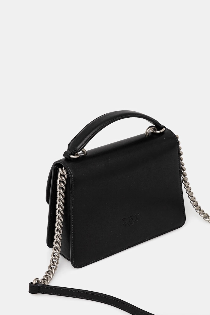 Accesorii Pinko poșetă de piele 100071.A0F1 negru