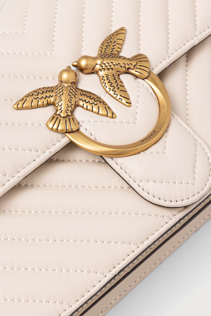 Torebka crossbody damska skórzana Pinko 100941.A0GK biały