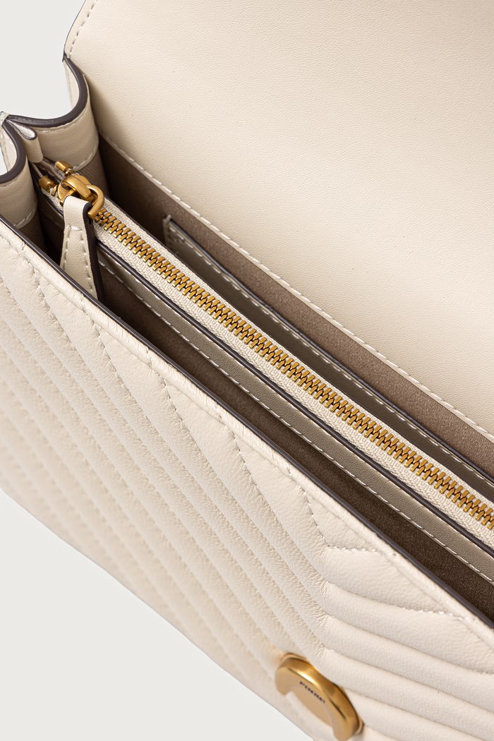 Torebka crossbody damska skórzana Pinko biały 100941.A0GK