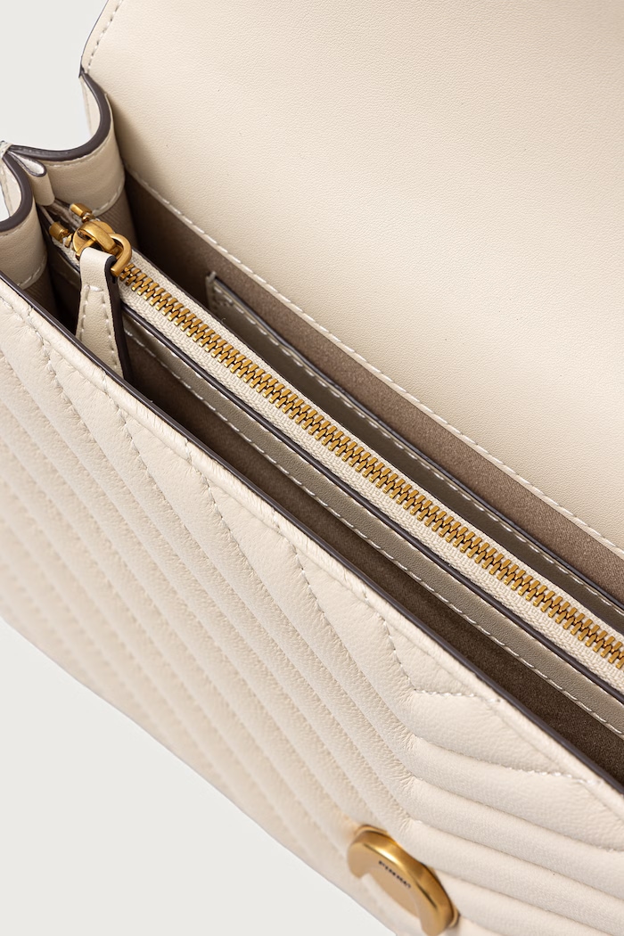 Torebka crossbody damska skórzana Pinko biały 100941.A0GK