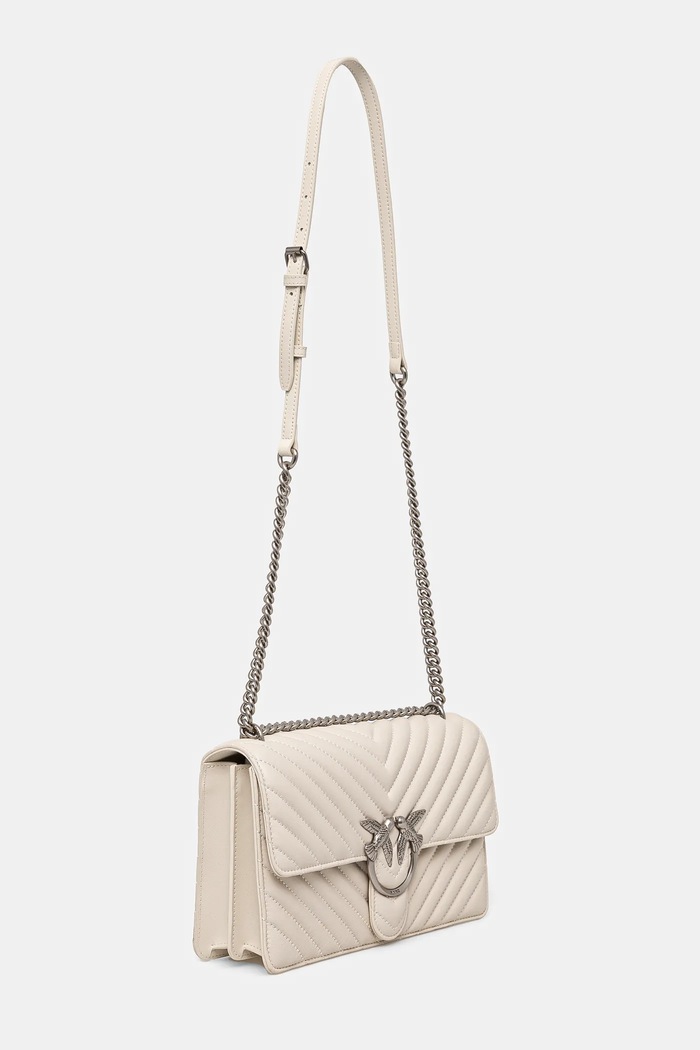 Δερμάτινη τσάντα Pinko 100941.A0GK μπεζ AA00