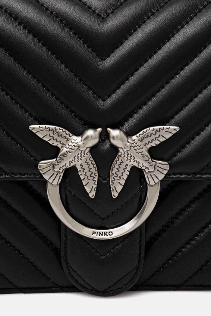 Pinko geantă crossbody pentru femei din piele negru 100941.A0GK