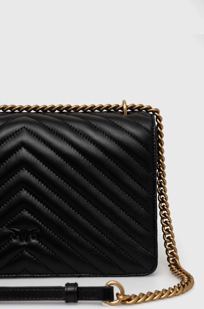 Pinko poseta de piele negru 100941.A0GK