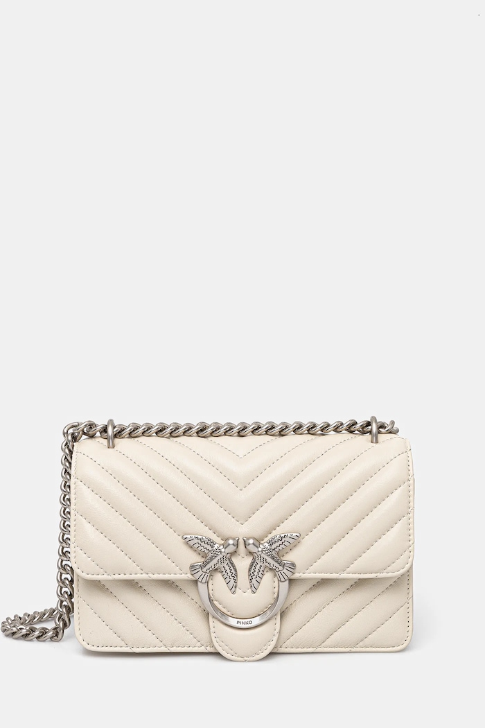 Pinko poșetă de piele nu incape in A4 bej 100074.A0GK