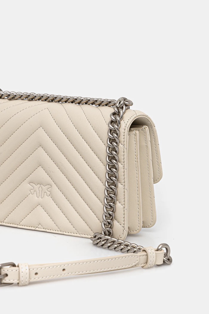 Accesorii Pinko poșetă de piele 100074.A0GK bej