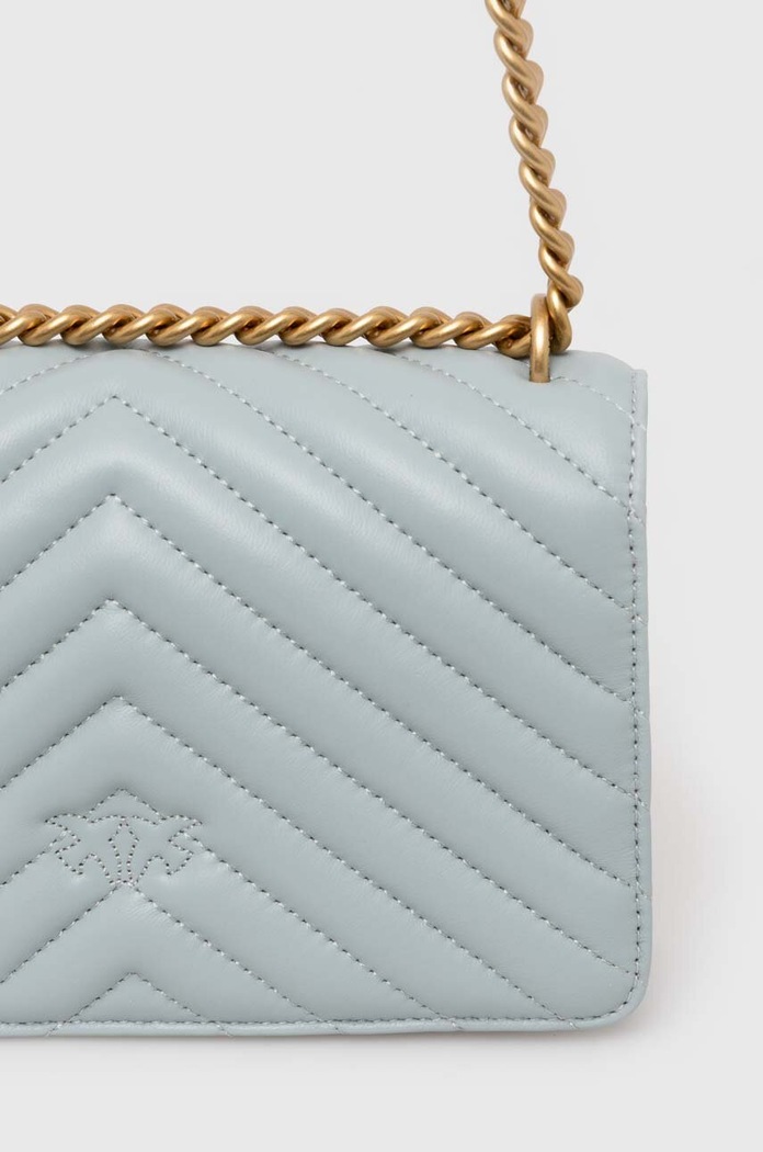 Akcesoria Pinko torebka crossbody damska skórzana 100074.A0GK niebieski