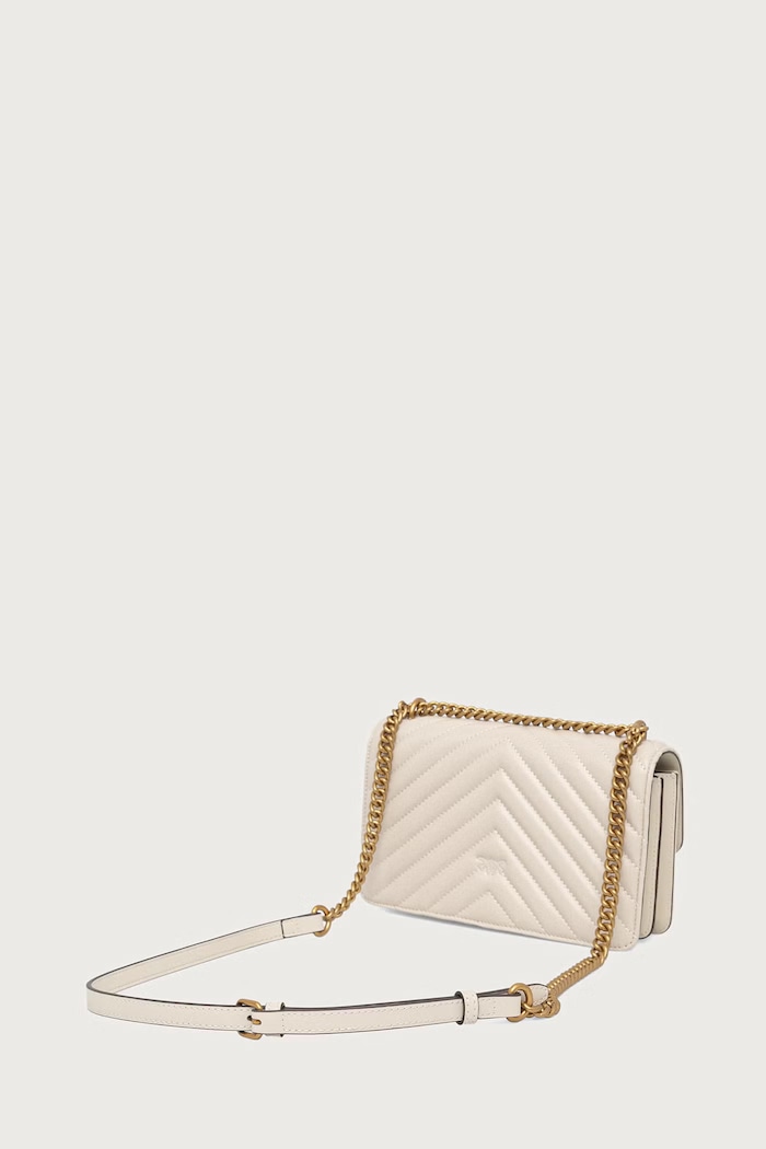 Akcesoria Pinko Torebka crossbody damska skórzana 100074.A0GK beżowy