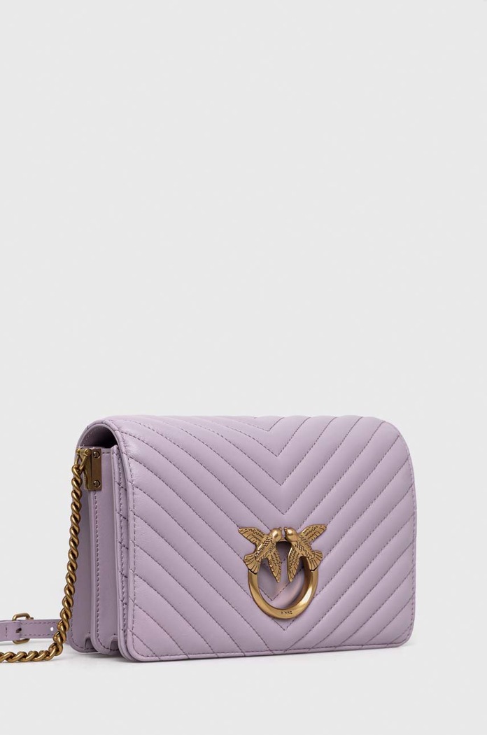 Pinko torebka skórzana 100063.A0GK fioletowy SS25