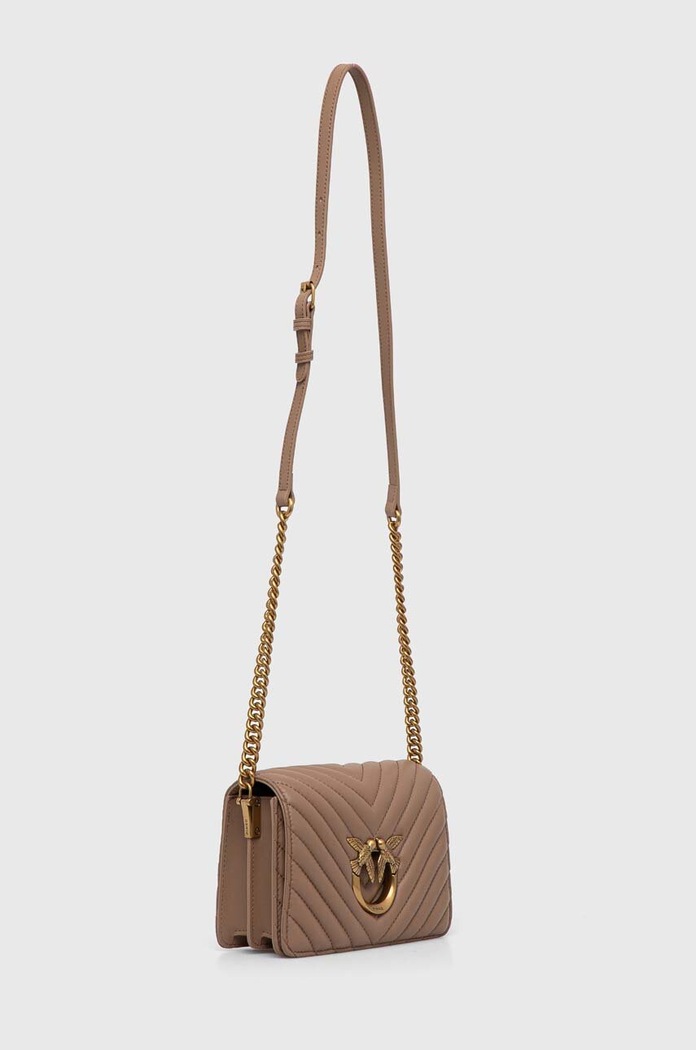Pinko torebka skórzana 100067.A0GK brązowy AW24
