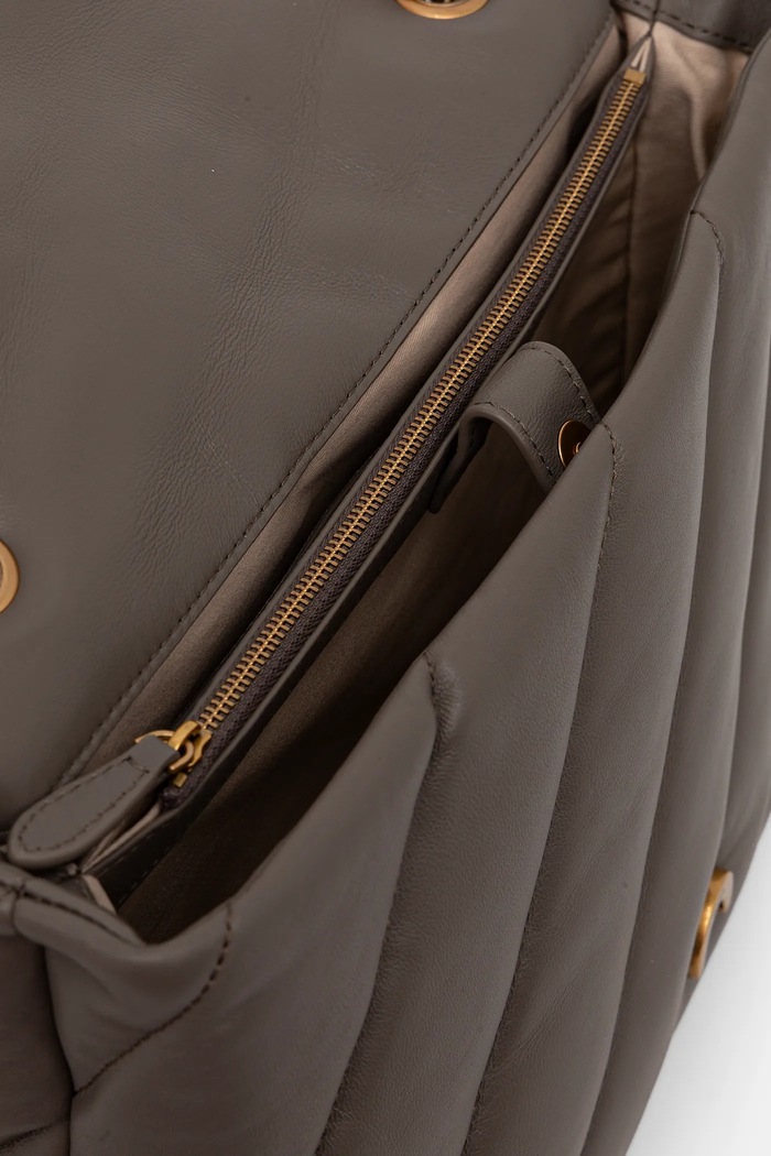 Pinko torebka crossbody damska skórzana 100037.A0F2 szary