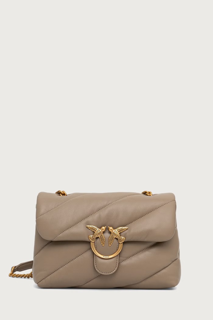 Pinko сумка crossbody для женщин кожаная бежевый 100038.A0F2