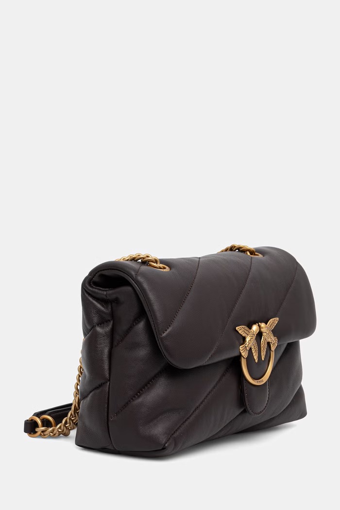 Pinko torebka crossbody damska skórzana 100038.A0F2 bordowy AA00