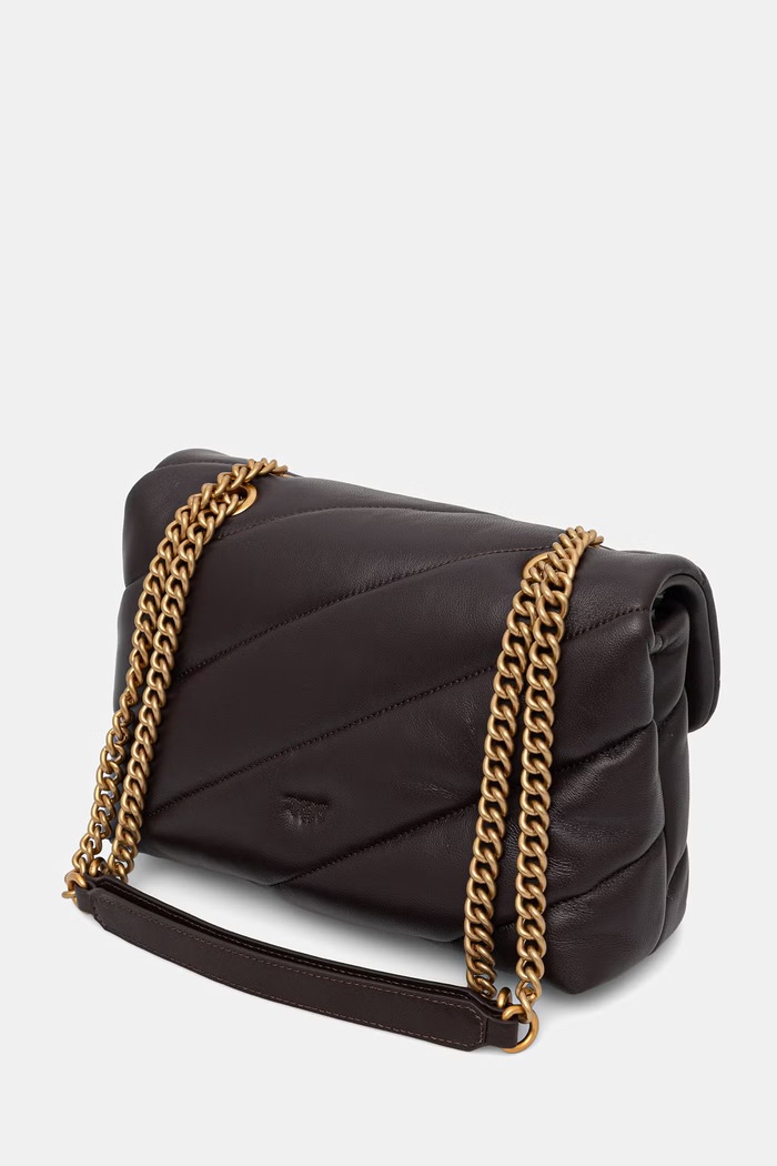 Akcesoria Pinko torebka crossbody damska skórzana 100038.A0F2 bordowy