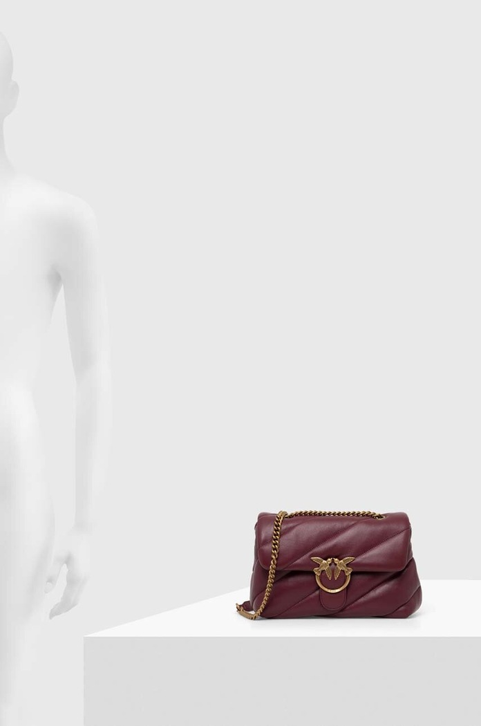 Pinko сумка crossbody для женщин кожаная 100038.A0F2 бордо