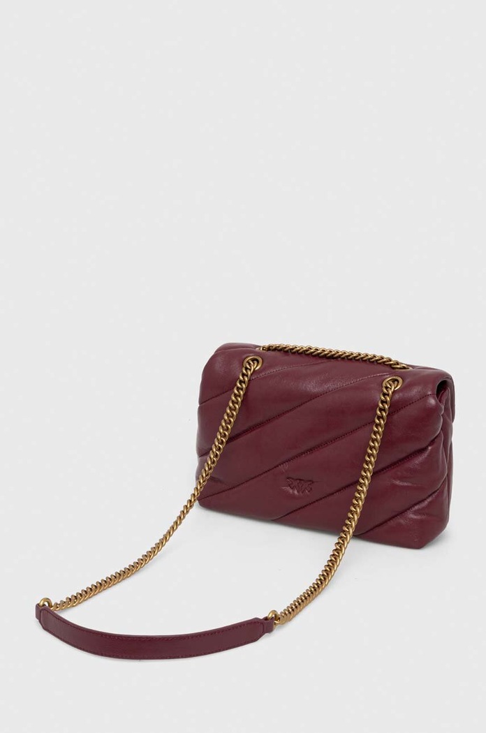 Pinko сумка crossbody для женщин кожаная 100038.A0F2 бордо AA00
