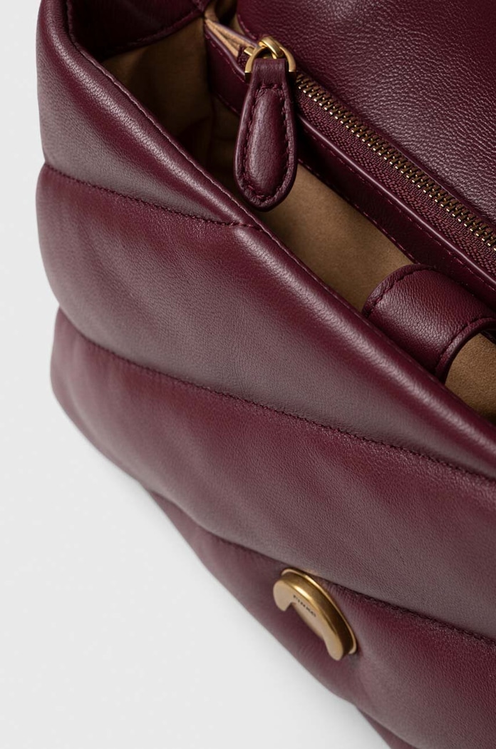 Pinko сумка crossbody для женщин кожаная бордо 100038.A0F2