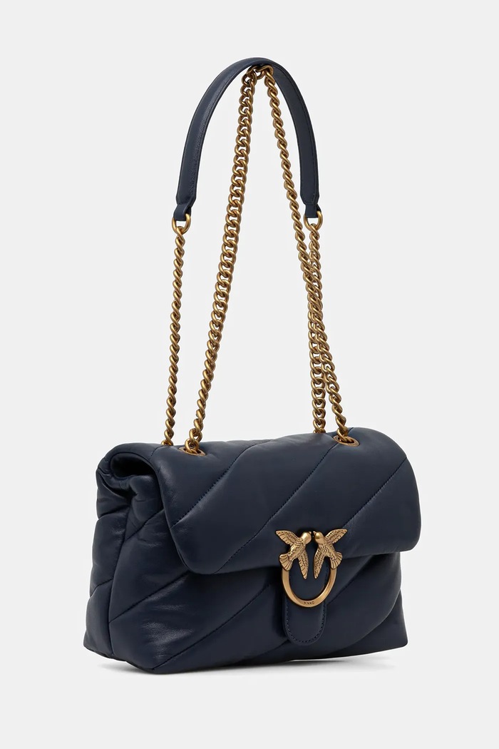 Pinko geantă crossbody pentru femei din piele 100038.A0F2 albastru AA00