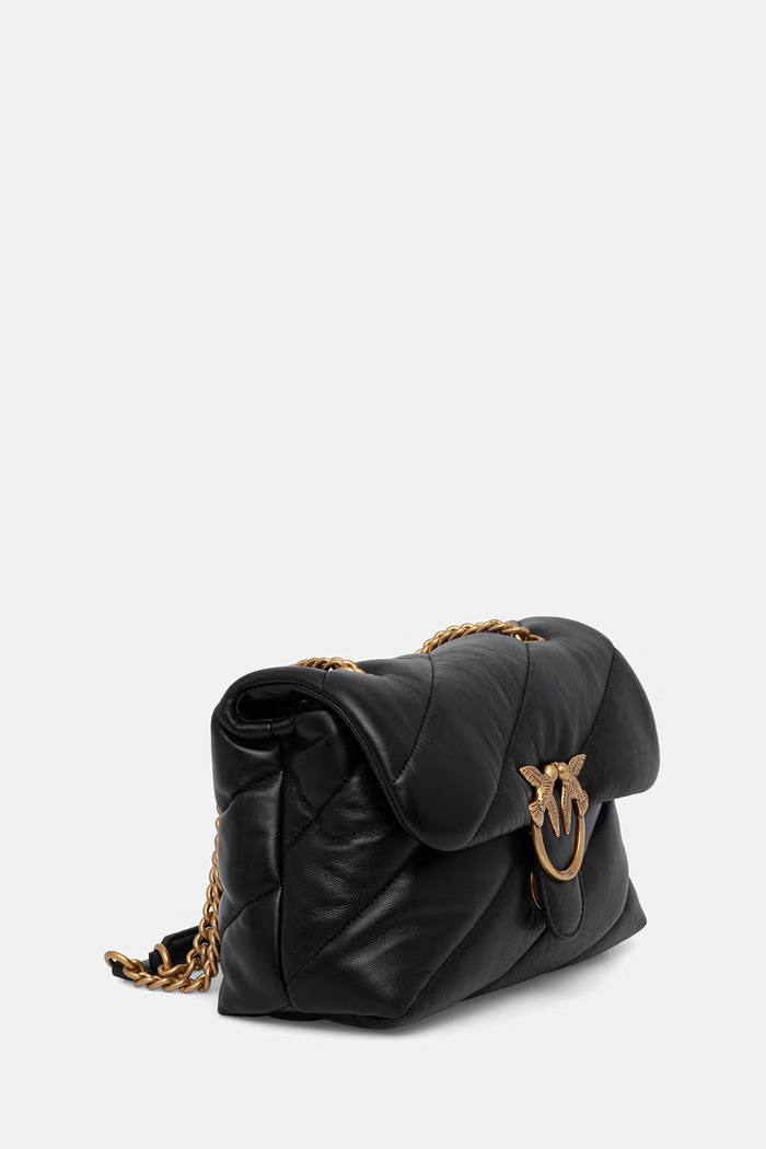 Pinko geantă crossbody pentru femei din piele 100038.A0F2 negru AA00