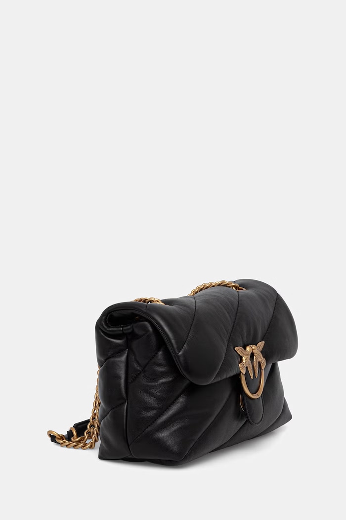 Pinko geantă crossbody pentru femei din piele 100038.A0F2 negru AA00